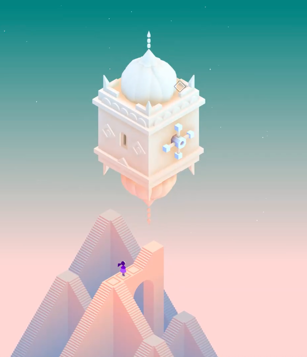 Noor standing at the entrance to the root system with glowing pathways descending below