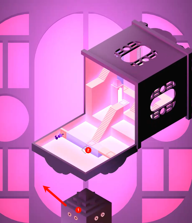 Central totem in the chamber beginning to glow when activated