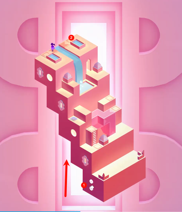 Noor climbing upward through the root system