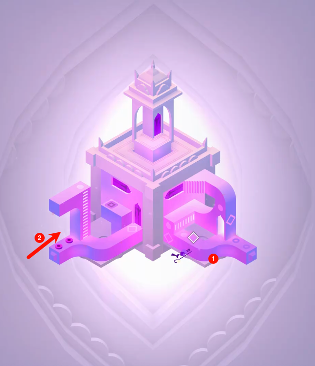 Beam of light forming a path upward through the root system