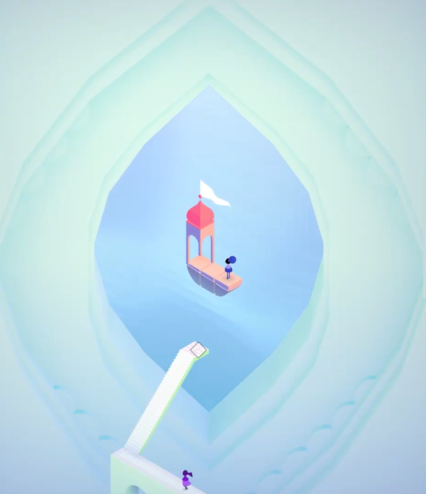 Noor at the summit with a view of the entire root system and garden